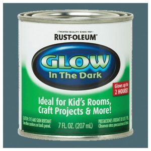 RUST-OLEUM 214945 Specialty Paint, Interior/Exterior, Water Base, Glow-In-The-Dark, Smooth, 25 sq-ft Coverage Area