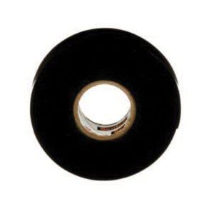 Scotch 638060-08002 Medium-Grade Splicing Tape, 0.03 in Thick, 3/4 in W, 15 ft L, Black, Rubber Adhesive
