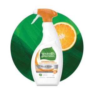 seventh generation 68397961 Multi-Surface Disinfectant Cleaner, 26 oz, Liquid, Lemongrass Citrus