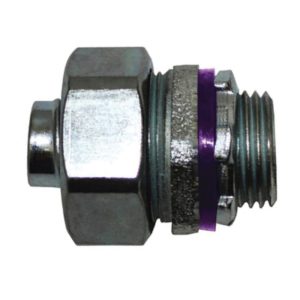 Sigma 45761 Liquidtight Connector, 3/4 in Trade, Iron, Zinc-Plated