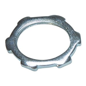 Sigma 47101 Conduit Locknut, 1/2 in Trade, For Use With: Rigid Conduit, IMC and Other Threaded Connectors, Steel