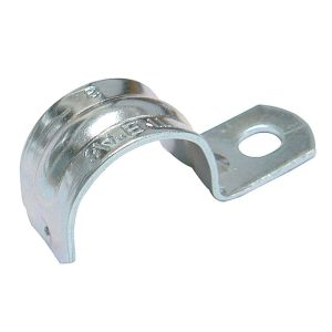 Sigma 49923 1-Hole Conduit Strap, 1-1/4 in, Steel, Zinc-Plated, For Use With: EMT Conduit