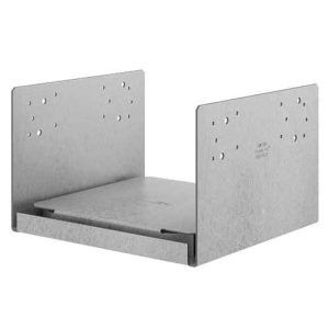 Simpson Strong-Tie ABU66Z Adjustable Post Base Connector With Uplift, 6 x 6 in Post/Column, 12 ga Gauge, ZMAX-Coated