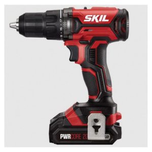 SKIL DL527502 Drill Driver Kit, Tool/Kit: Kit, 350 in-lb, 1/2 in Chuck, Keyless Chuck, 20 V, Lithium-Ion Battery