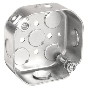 Southwire 54151-FANNB Ceiling Fan Box, 1-1/2 in L, 4 in W, 4-Knockout, 1/2 in Knockout, Ceiling Mounting, Steel