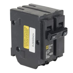 Square D HOM230CP Circuit Breaker, 120/240 VAC, 30 A, 10 kA Interrupt, 2 -Pole, Fixed Trip