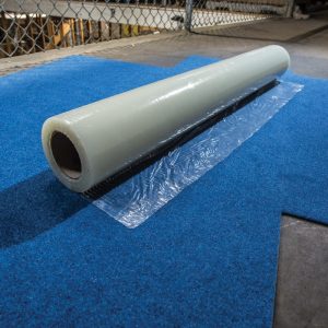 Surface Shields CS2450 Carpet Protection Film, 50 ft L, 24 in W, 2.5 mil Thick, Plastic, Clear