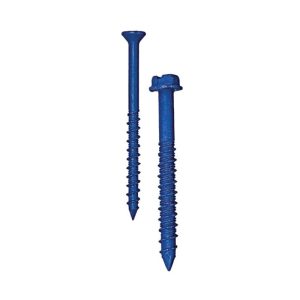 Tapcon 28375 Concrete Screw Anchor, 1/4 in Thread, 1-3/4 in OAL, Flat, Hex Head, Star Drive, Climaseal-Coated
