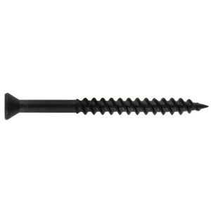 The Project Center 47310 Trim Screw, #6 Thread, Fine Thread, Square Drive, #1 Drive, Trim Head, 1 in OAL, Carbon Steel