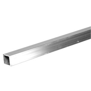 THE STEEL WORKS BY HILLMAN 11391 Weldable Square Tube, 72 in L, 0.055 in Thick, 1 in H Outside, 1 in W Outside, Milled