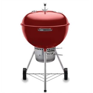 Weber 14403001 Premium Charcoal Grill, 363 sq-in Primary Cooking Surface Area, Steel Grate, Plated/Porcelain Enamel