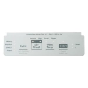 WHITE CONTROL PANEL OVERLAY|WD34X27862