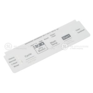 WHITE CONTROL PANEL OVERLAY|WD34X27904
