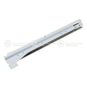 WHITE FREEZER LOWER BASKET SLIDE AND BRACKET LEFT|WR72X39425