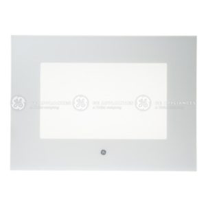 WHITE OUTER OVEN DOOR GLASS|WB56X32220