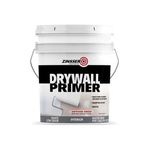 ZINSSER 01500 Primer, Water Base, White, 89 g/L VOC, 400 sq-ft/gal Coverage Area, 5 gal