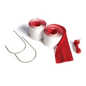 ZIPWALL HDAZ2 Heavy-Duty Zipper, Plastic, For Use With: Dust Barrier Pole and Plastic Sheeting